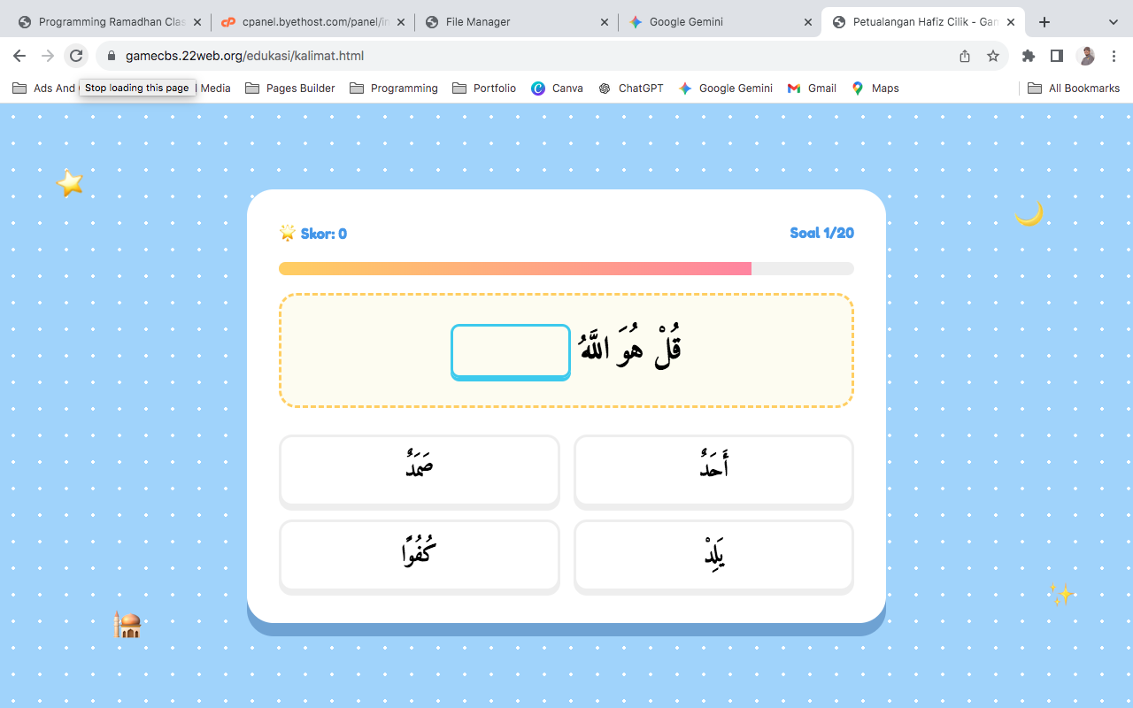 Game Kalimat Thayyibah