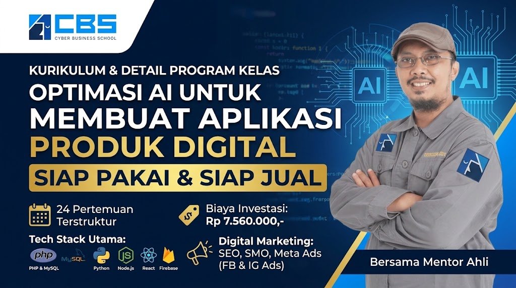 Optimasi AI Untuk Membuat Aplikasi Produk Digital Siap Pakai & Siap Jual