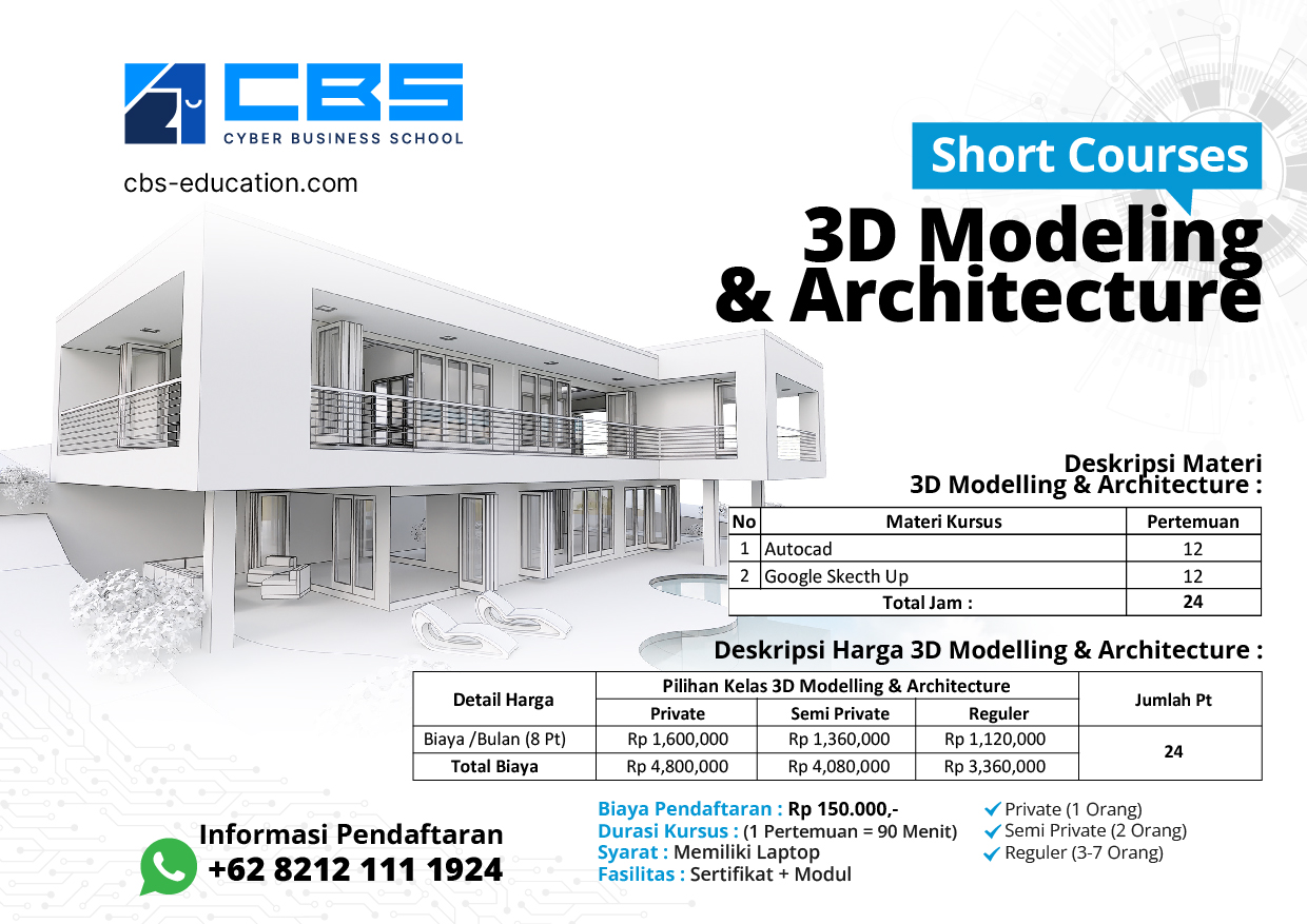 3D Modeling And Architecture Autocad Sketchup