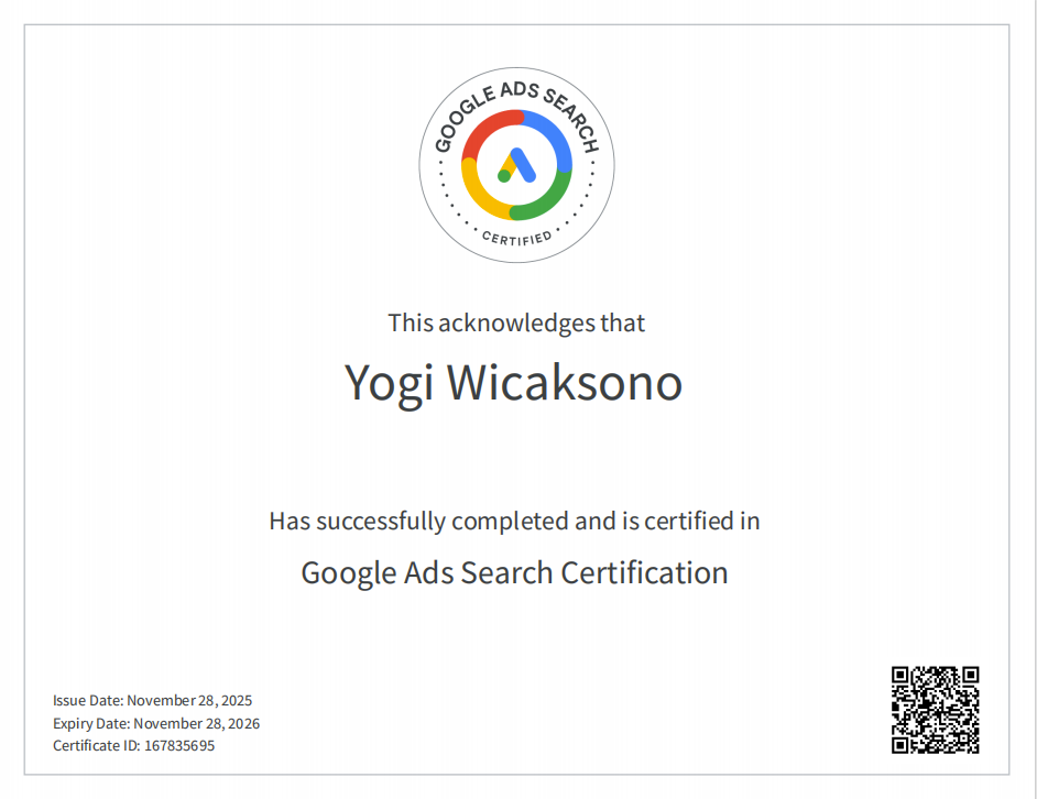 Sertifikat Google