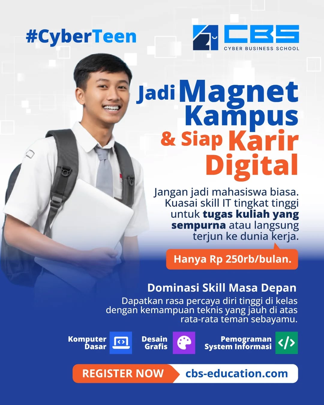 Cyber Teen Student